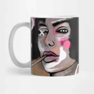 Smoking girl Mug